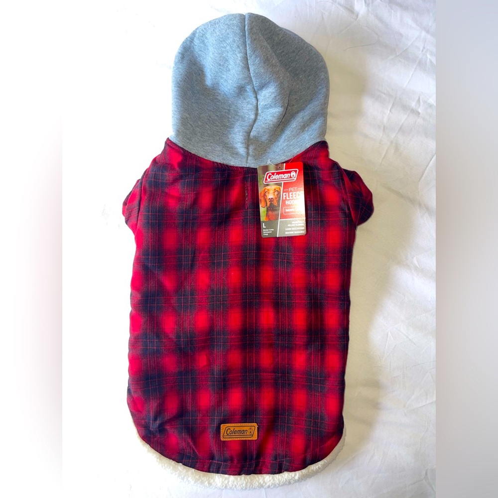 Coleman pet fleece hoodie / clothing for dogs L